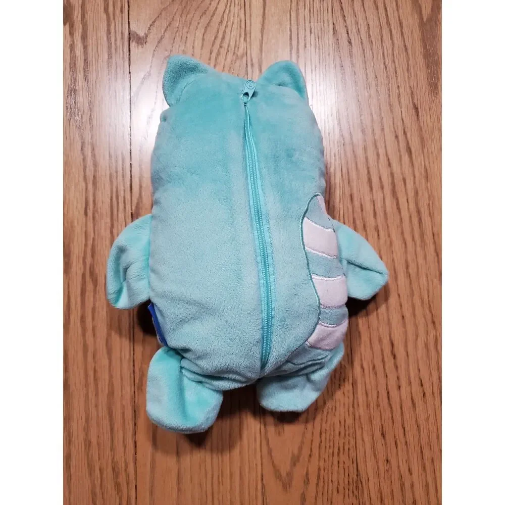 Cubcoats 3 Years/3T Light Blue Racoon Stuffy to Zipped Hoodie VGUC